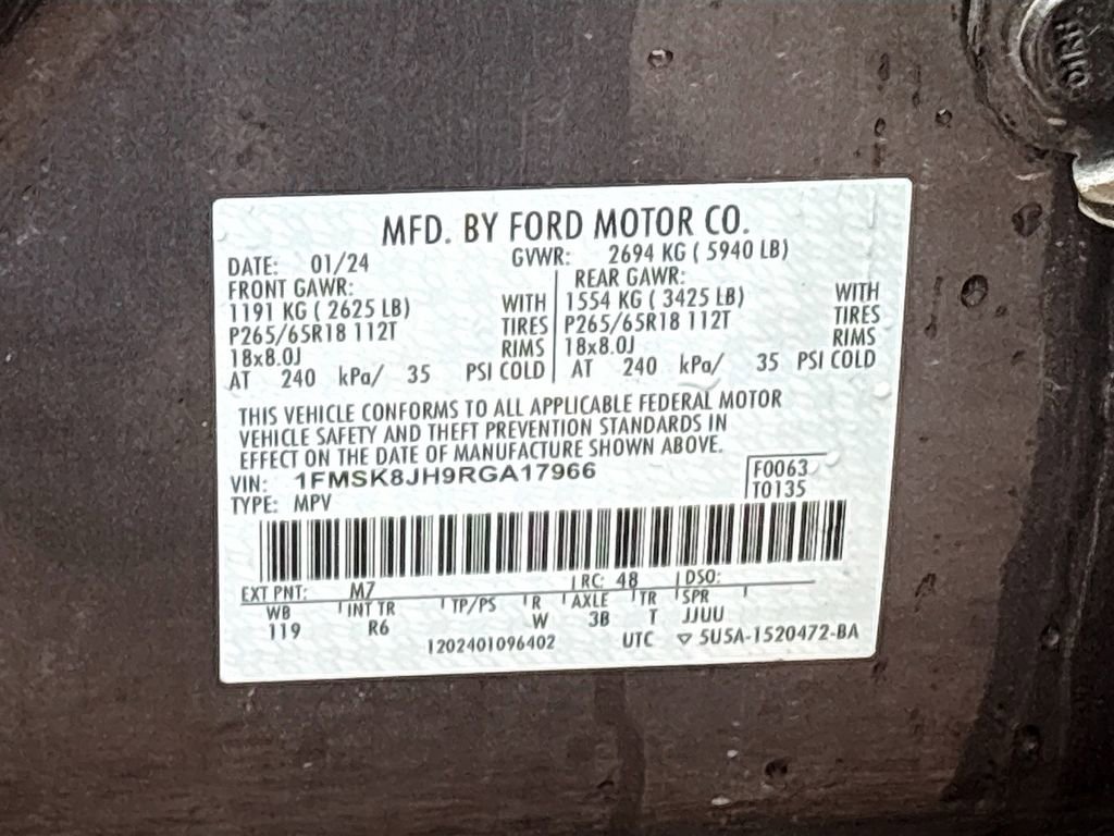 Used 2024 Ford Explorer Timberline w/ Timberline Technology Package image 34