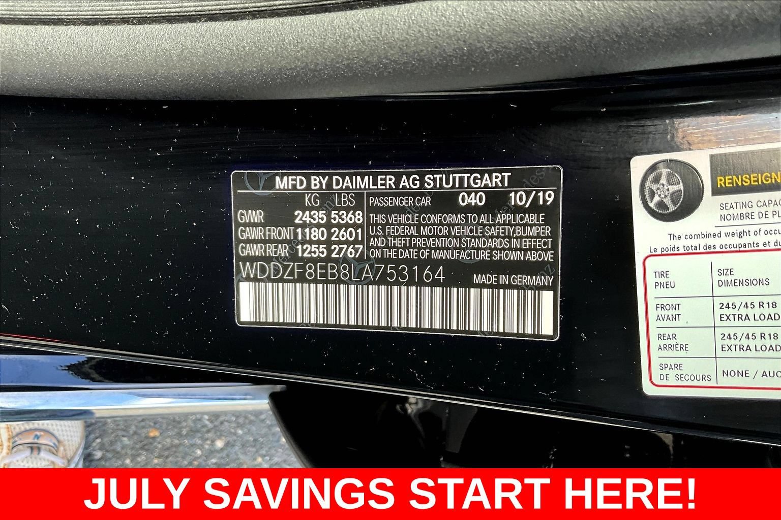 Used 2020 Mercedes-Benz E 350 4MATIC Sedan w/ Parking Assistance Package image 24