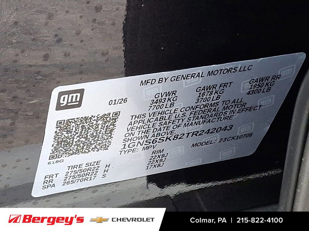 New 2026 Chevrolet Tahoe Premier w/ Sun And Tow Package image 24