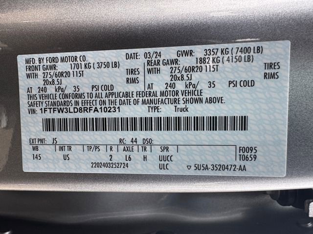 Used 2024 Ford F150 XLT w/ Equipment Group 302A MID image 30