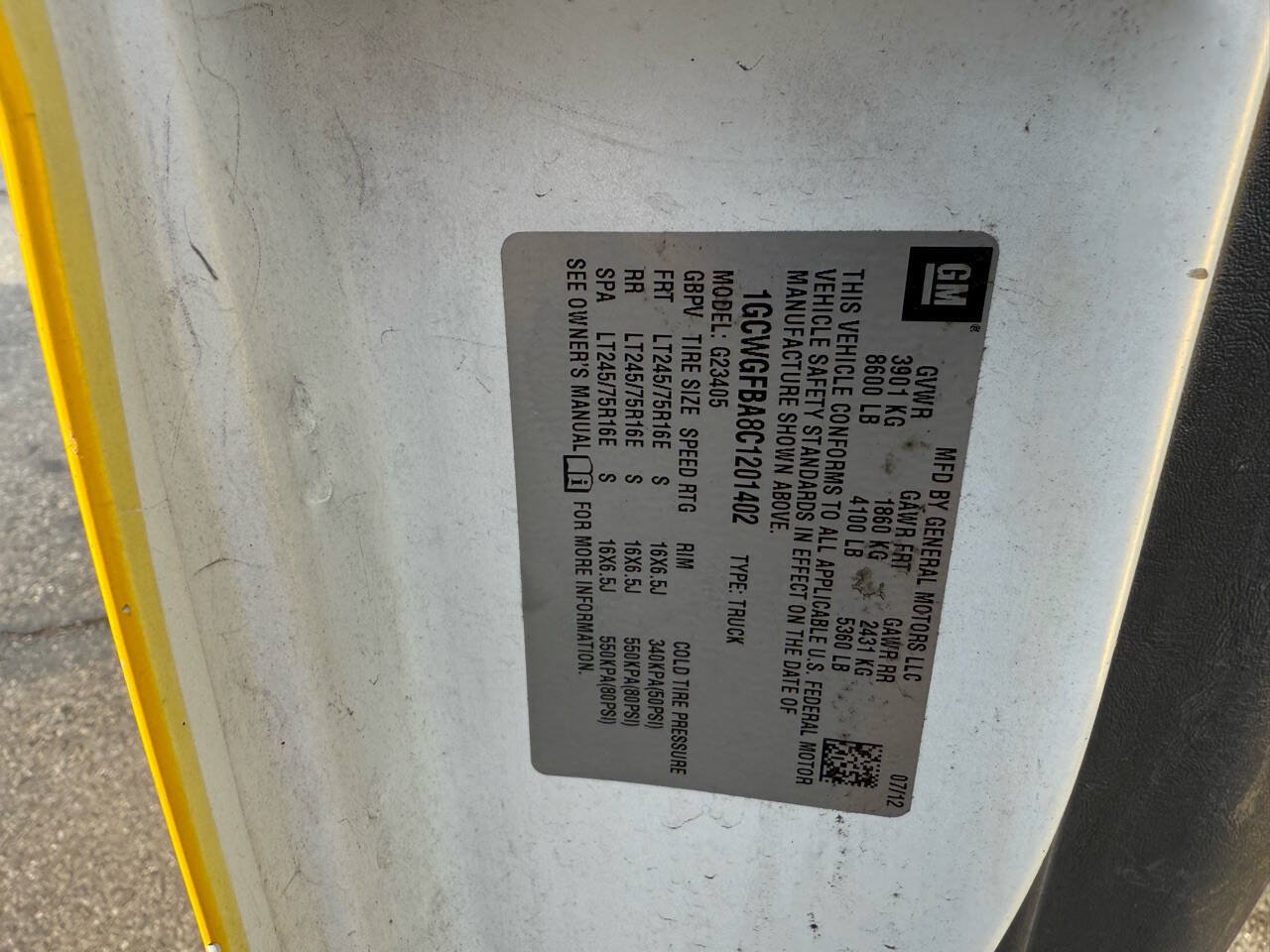 Used 2012 Chevrolet Express 2500 RWD image 6