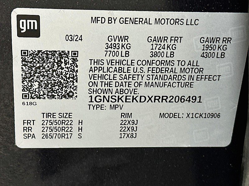 Used 2024 Chevrolet Suburban RST w/ Luxury Package AWD/4WD image 36
