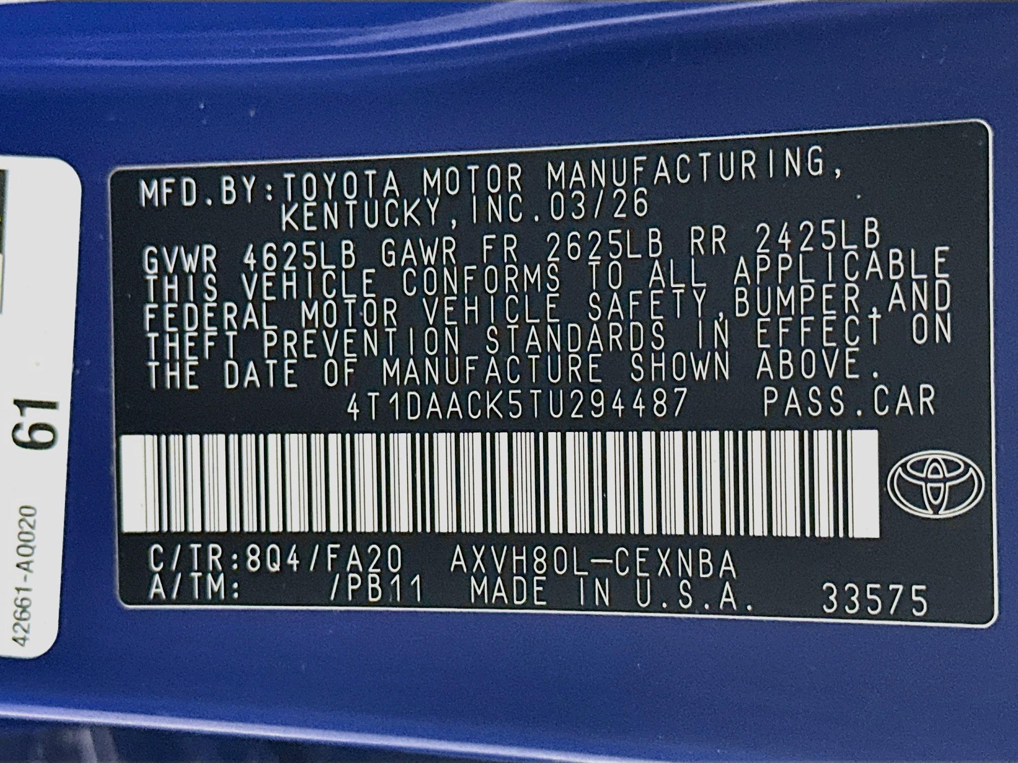 Used 2026 Toyota Camry LE FWD image 12
