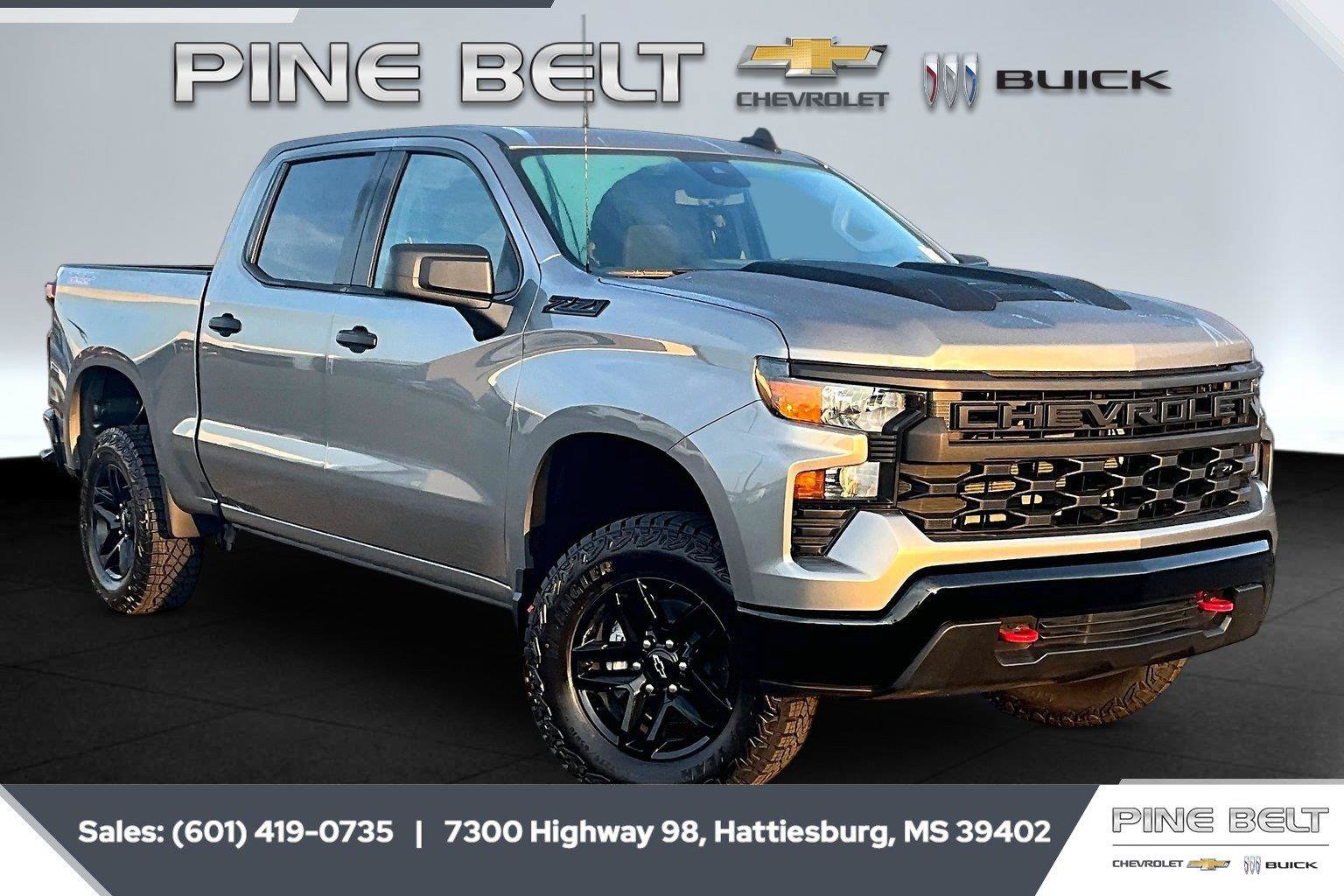 New 2026 Chevrolet Silverado 1500 Custom Trail Boss w/ LPO, Dark Essentials Package AWD/4WD image 1