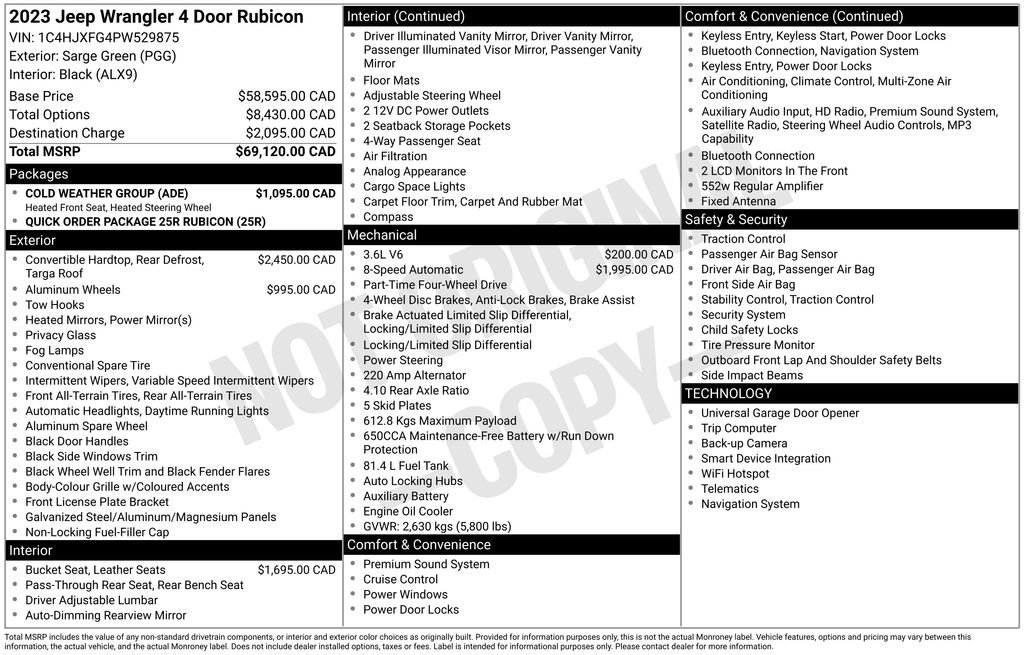 Used 2023 Jeep Wrangler Unlimited Rubicon w/ Cold Weather Group image 6