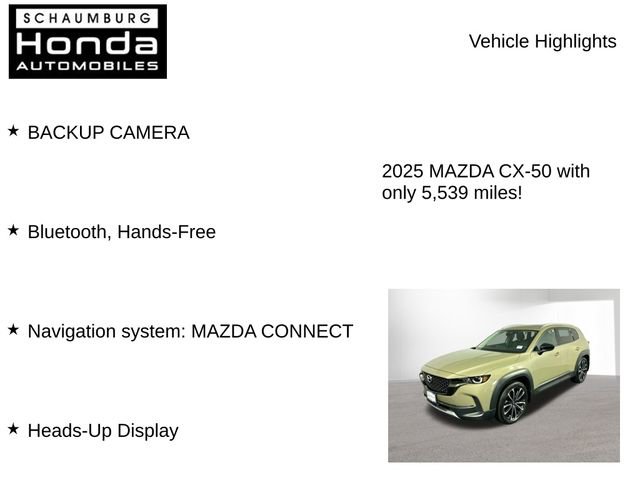 Used 2025 MAZDA CX-50 2.5 Turbo w/ Premium Plus Pkg image 7