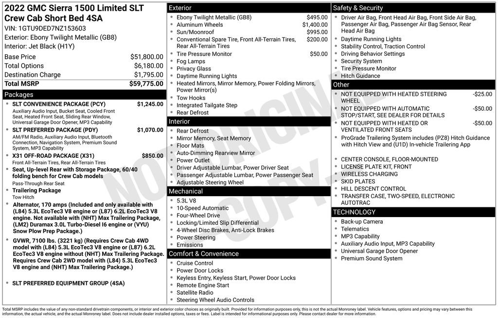 Certified 2022 GMC Sierra 1500 SLT w/ SLT Convenience Package image 35