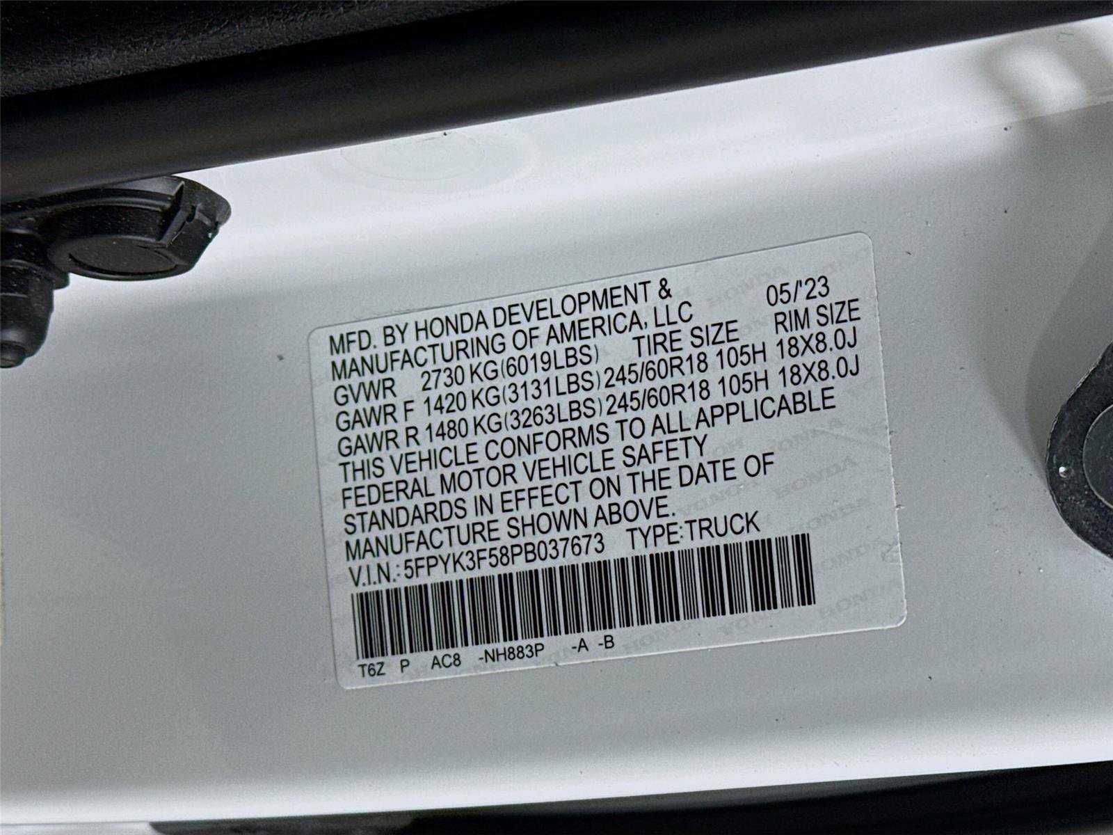 Used 2023 Honda Ridgeline RTL image 23