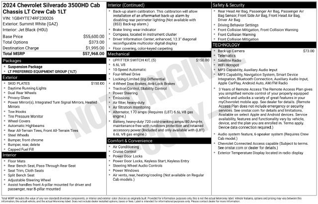 Used 2024 Chevrolet Silverado 3500 LT AWD/4WD image 38