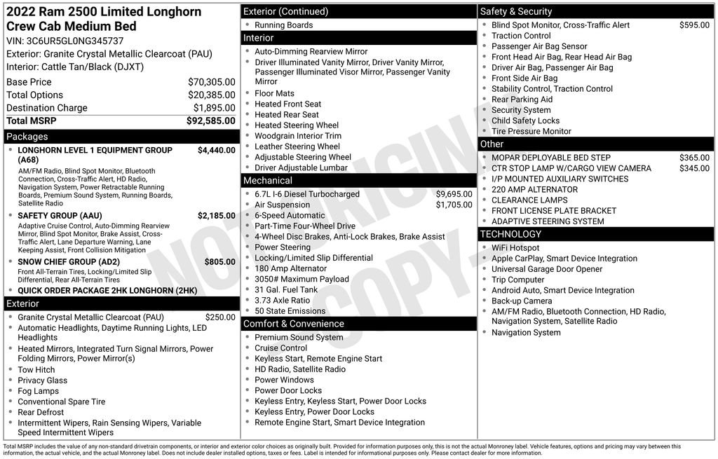 Used 2022 RAM 2500 Limited image 1