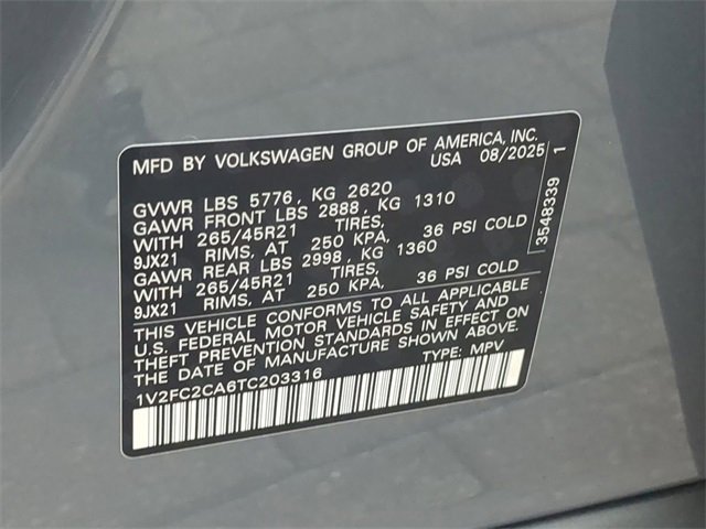 New 2026 Volkswagen Atlas Cross Sport SEL Premium R-Line image 36