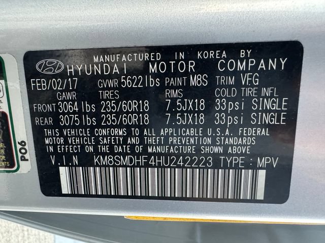 Used 2017 Hyundai Santa Fe SE AWD/4WD image 29