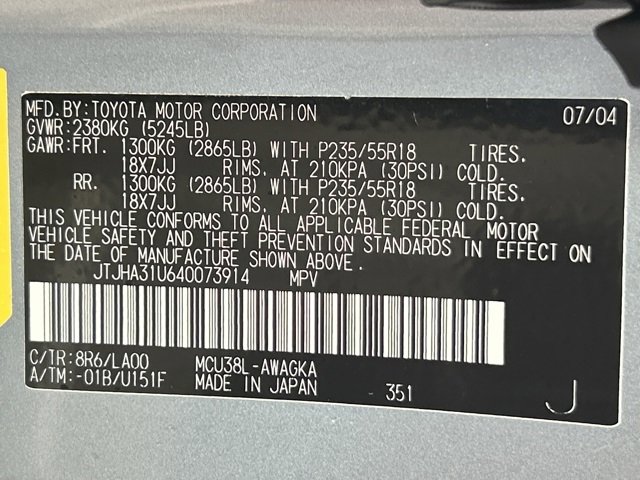 Used 2004 Lexus RX 330 AWD image 9