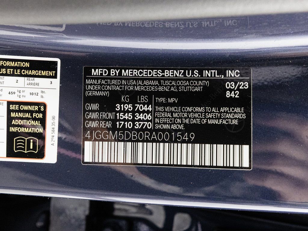 Certified 2024 Mercedes-Benz EQE AMG 4MATIC SUV image 41