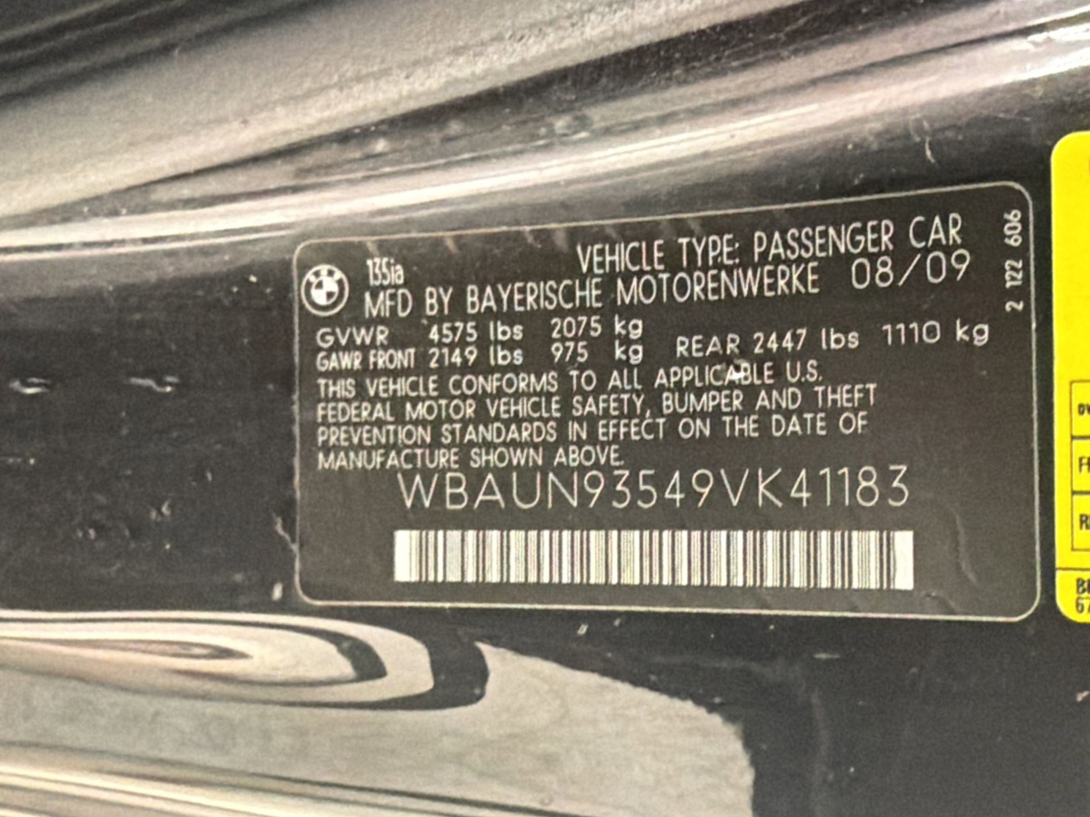 Used 2009 BMW 135i Convertible RWD image 16