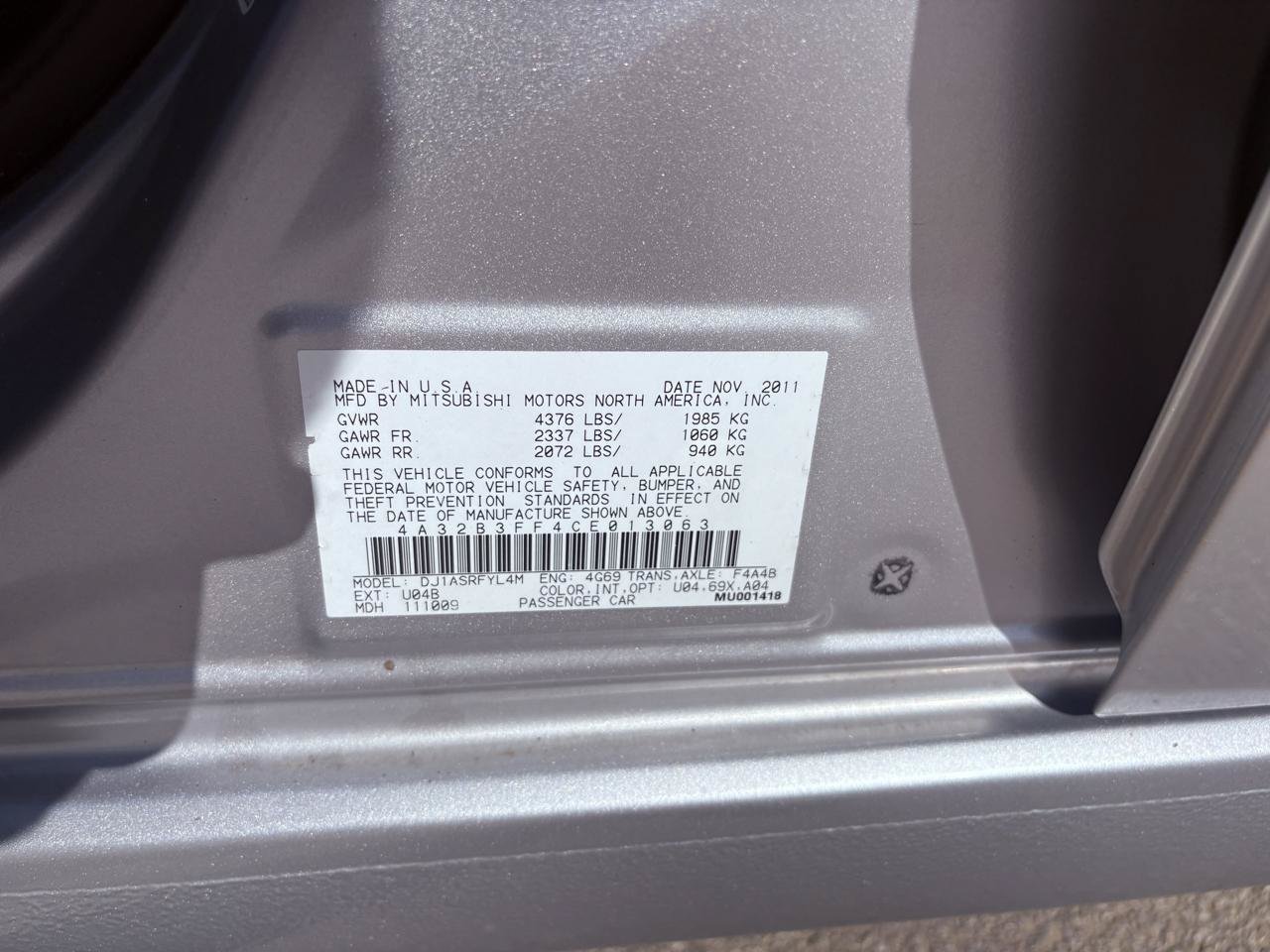 Used 2012 Mitsubishi Galant ES FWD image 42