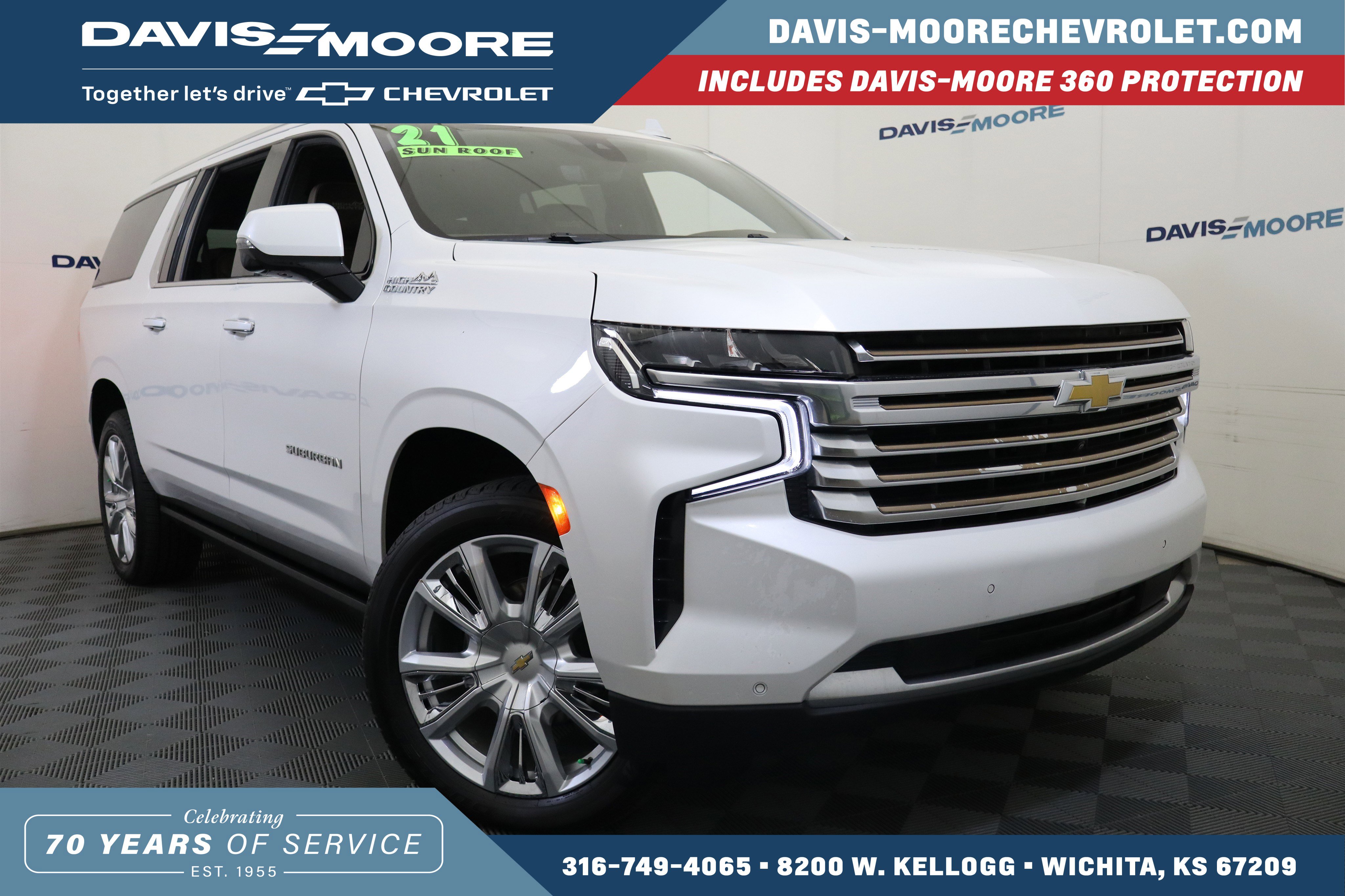 Used 2021 Chevrolet Suburban High Country w/ Premium Package