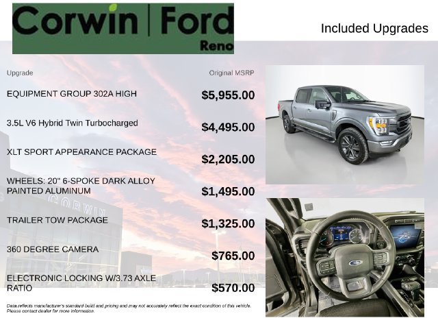 Certified 2023 Ford F150 XLT w/ Equipment Group 302A High AWD/4WD image 3