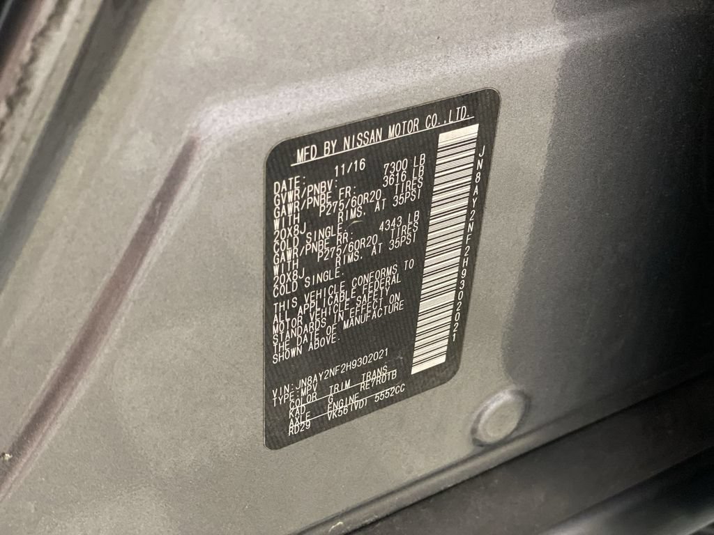Used 2017 Nissan Armada Platinum w/ Captain Seat Package RWD image 20