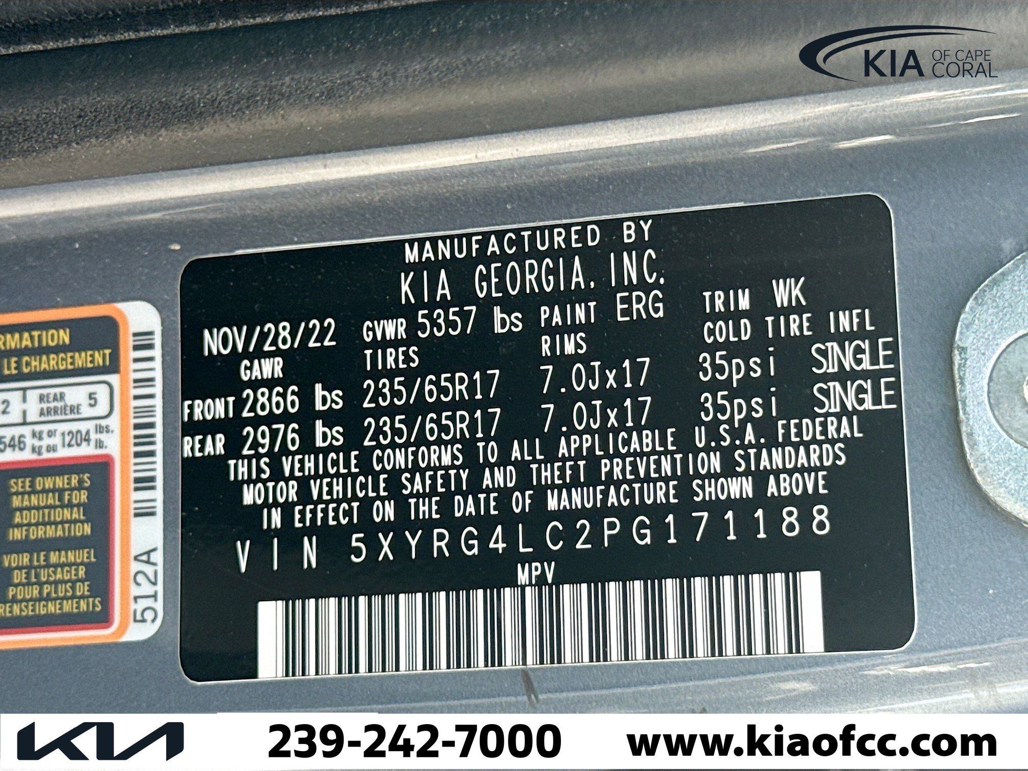 Certified 2023 Kia Sorento LX image 41