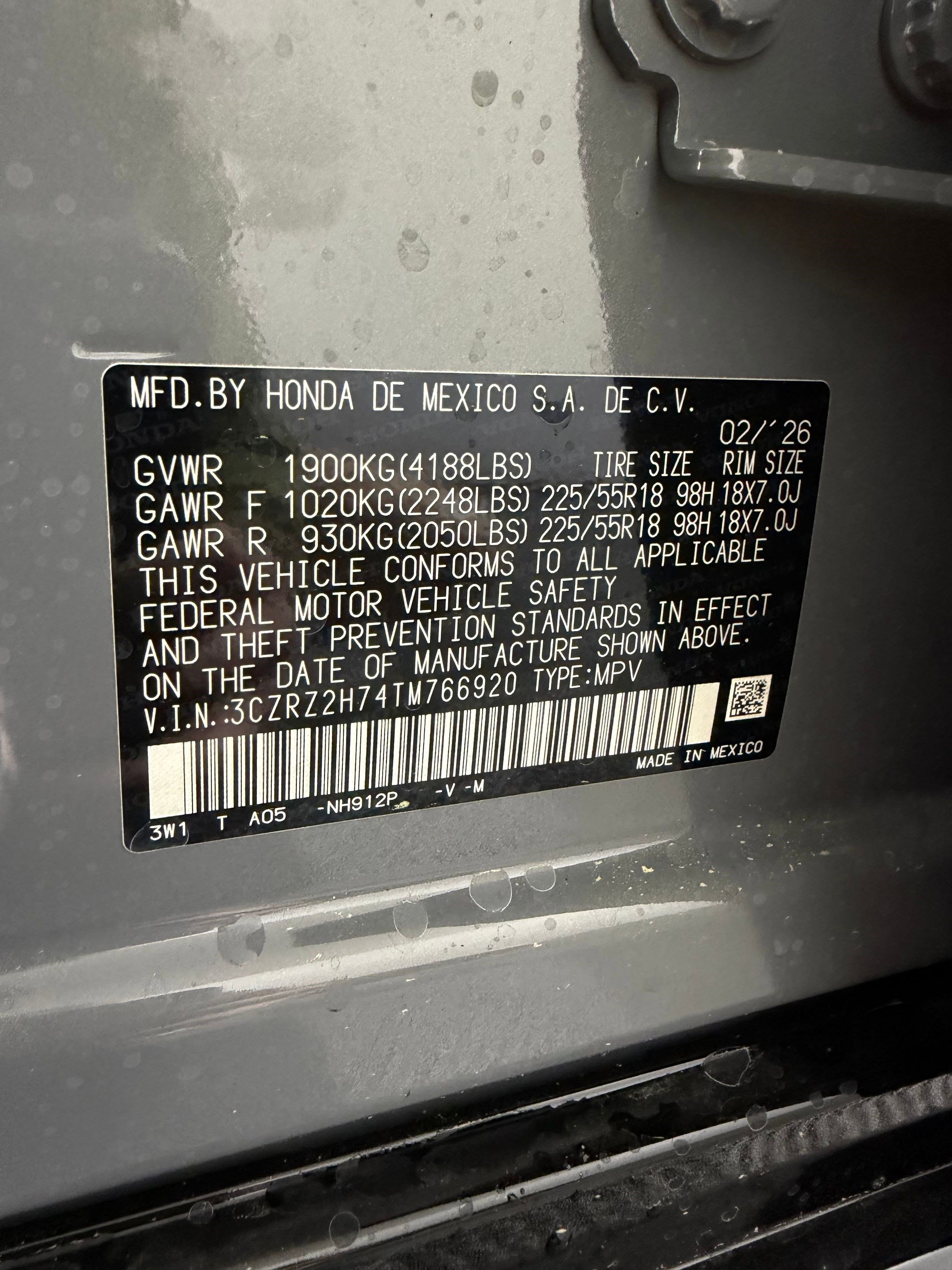 New 2026 Honda HR-V EX-L image 19