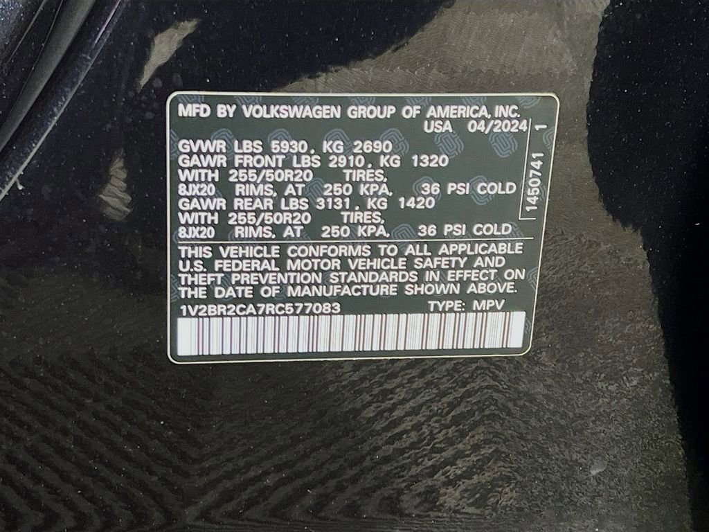 Used 2024 Volkswagen Atlas SEL image 34