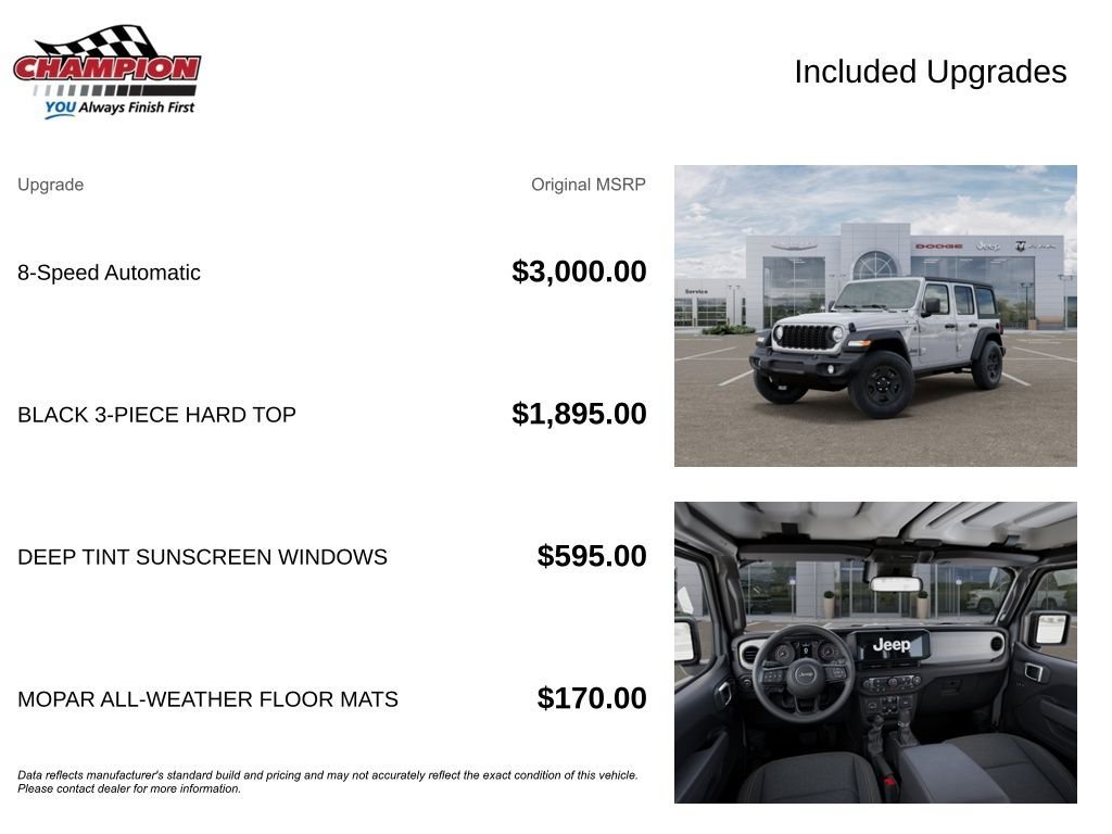 New 2026 Jeep Wrangler Unlimited Sport AWD/4WD image 6