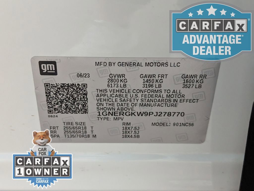 Certified 2023 Chevrolet Traverse LT w/ LPO, Floor Liner Package FWD image 32