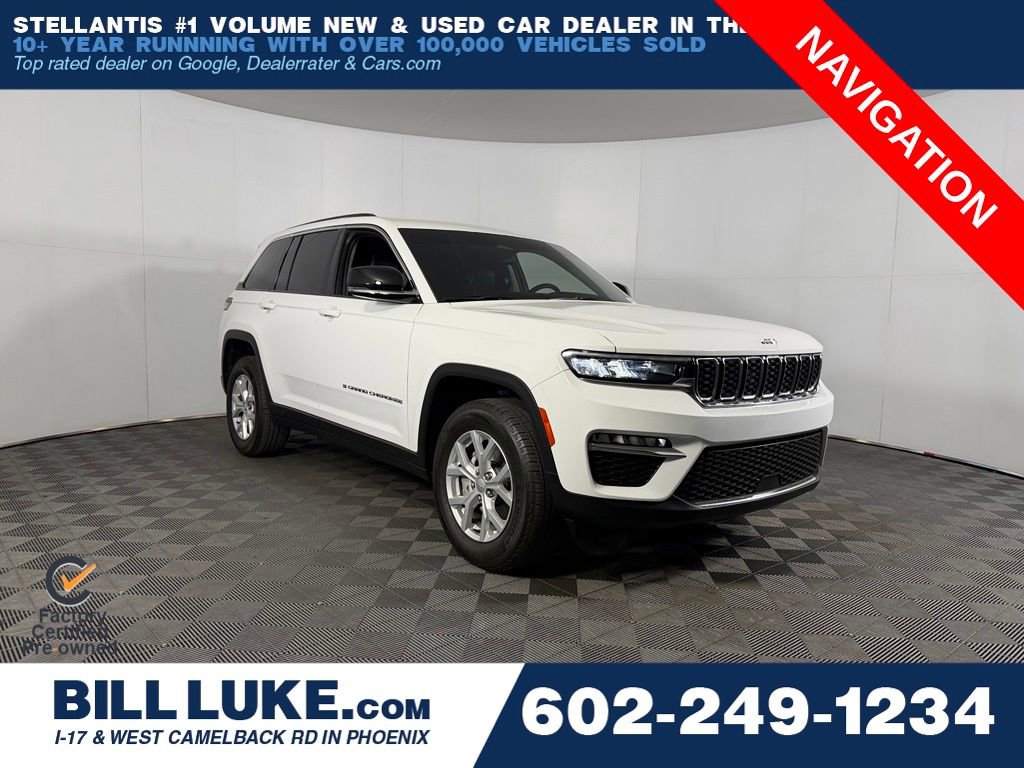 Certified 2023 Jeep Grand Cherokee Limited w/ Trailer Tow Prep Group (B) RWD image 1