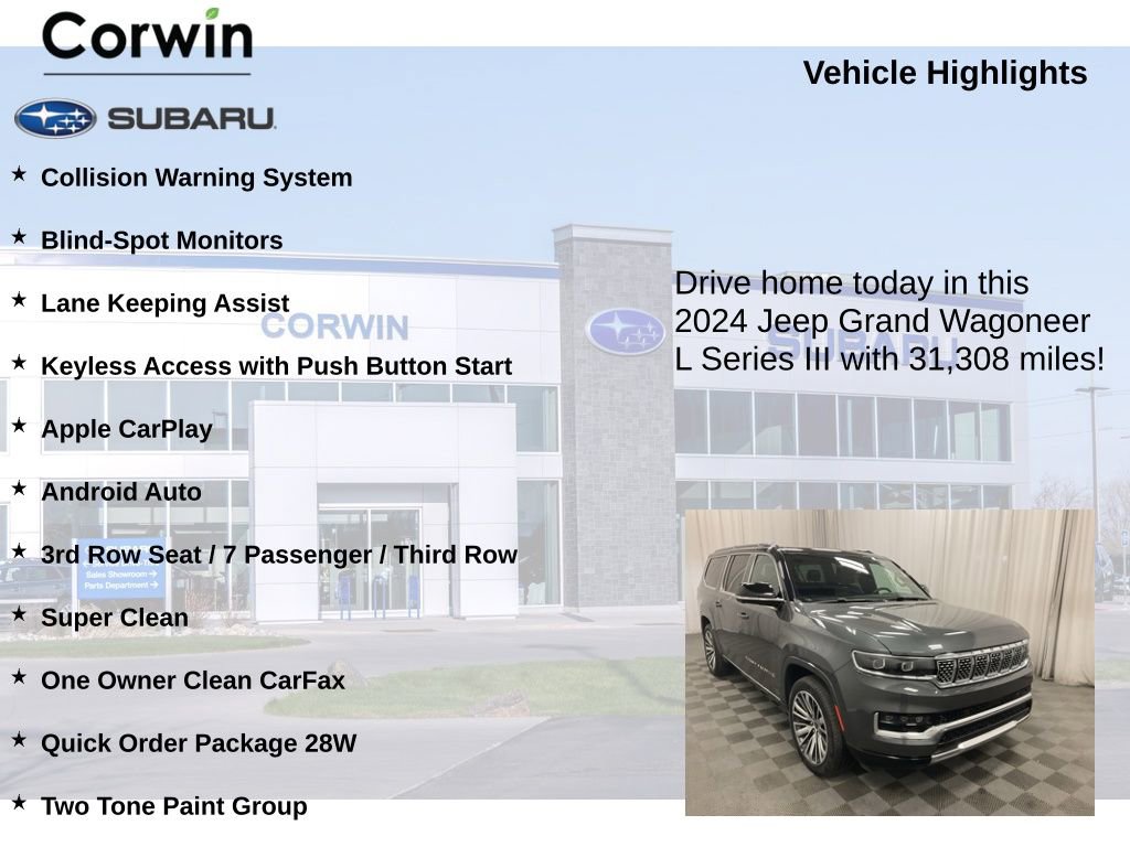 Used 2024 Jeep Grand Wagoneer L Series III image 6