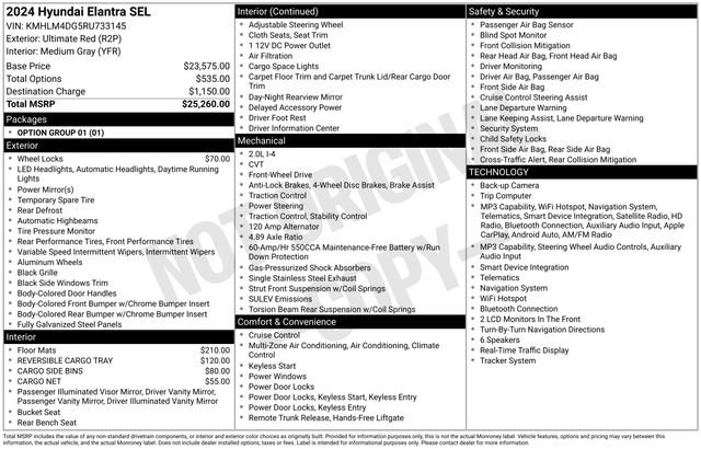 Used 2024 Hyundai Elantra SEL image 4