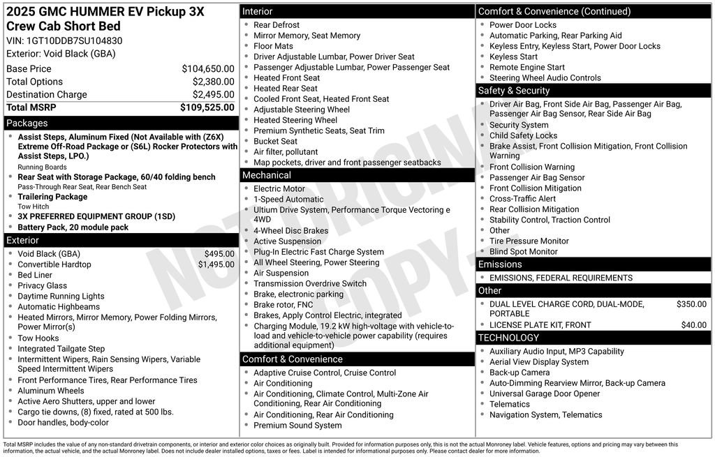 New 2025 GMC Hummer EV 3X image 2