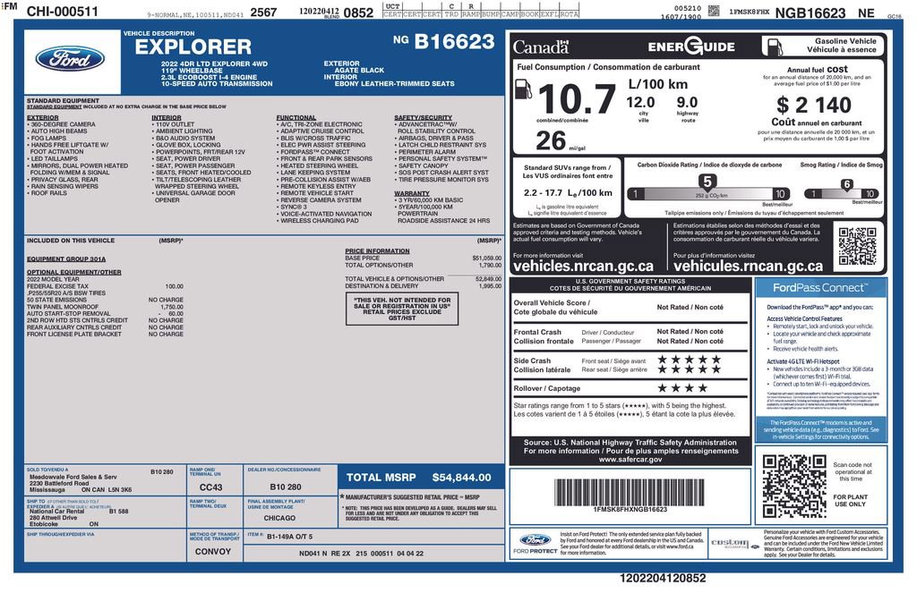 Used 2022 Ford Explorer Limited AWD/4WD image 5