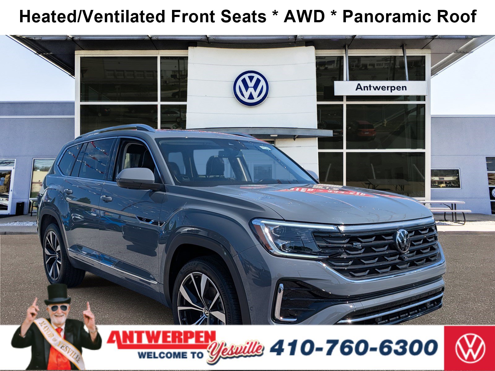 Used 2026 Volkswagen Atlas SEL Premium R-Line AWD/4WD image 1