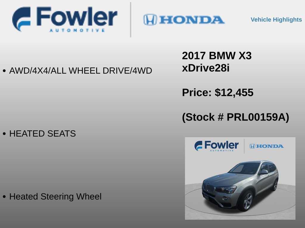 Used 2017 BMW X3 xDrive28i AWD/4WD image 12