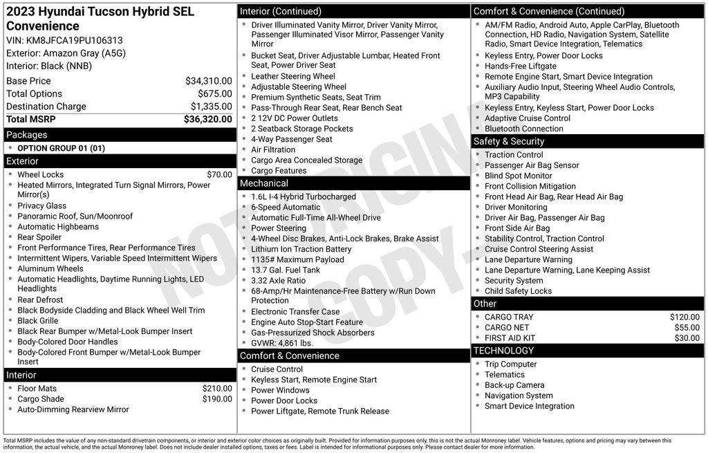 Used 2023 Hyundai Tucson SEL AWD/4WD image 31
