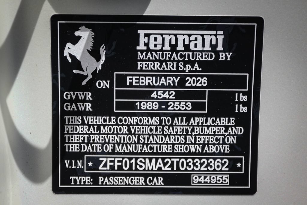 Certified 2026 Ferrari 296 GTS RWD image 52