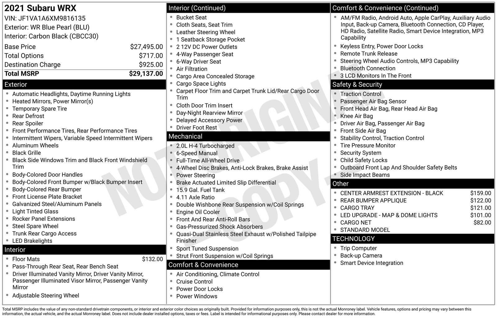 Used 2021 Subaru WRX image 4