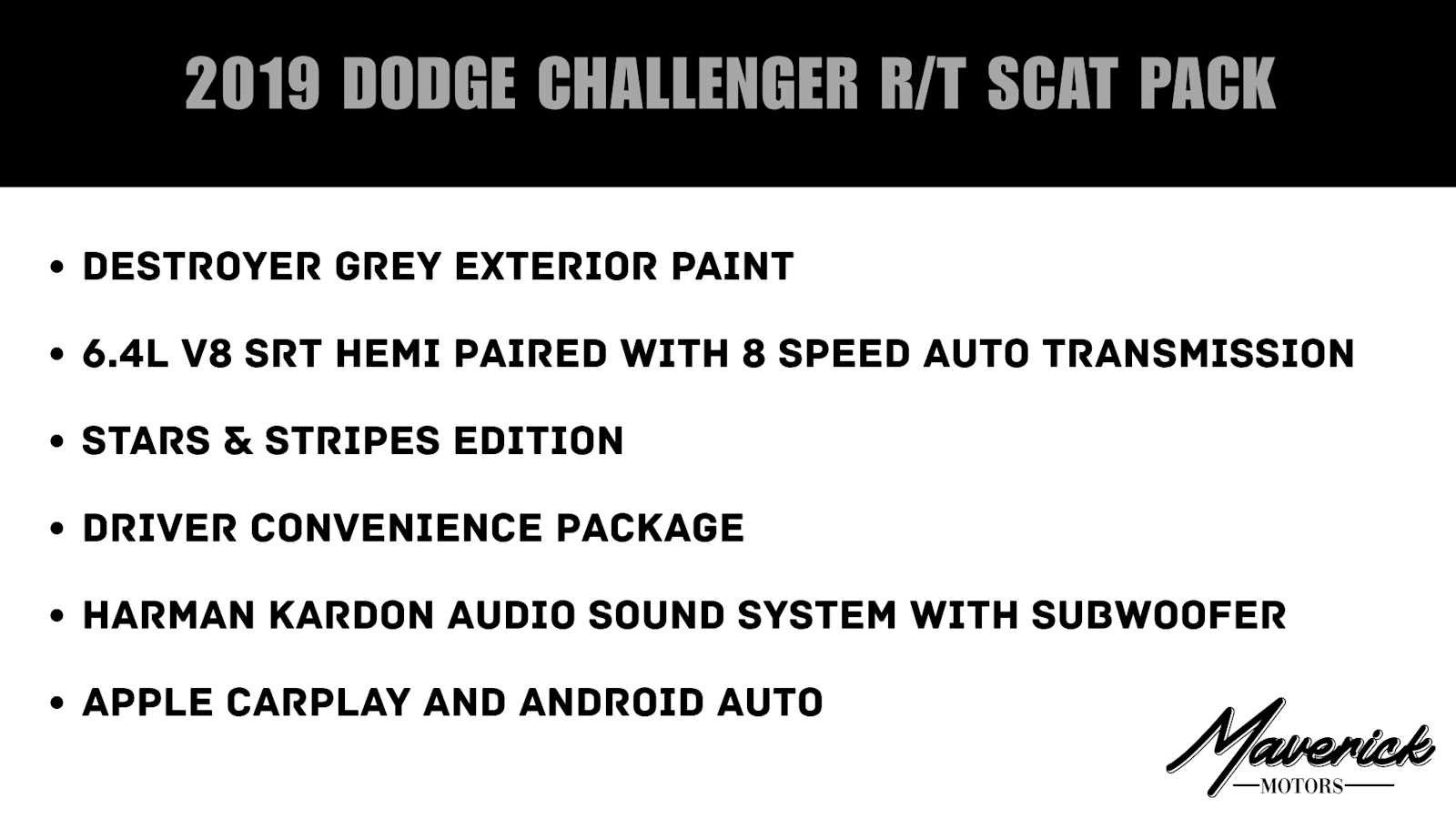Used 2019 Dodge Challenger R/T Scat Pack w/ Stars & Stripes Edition RWD image 2