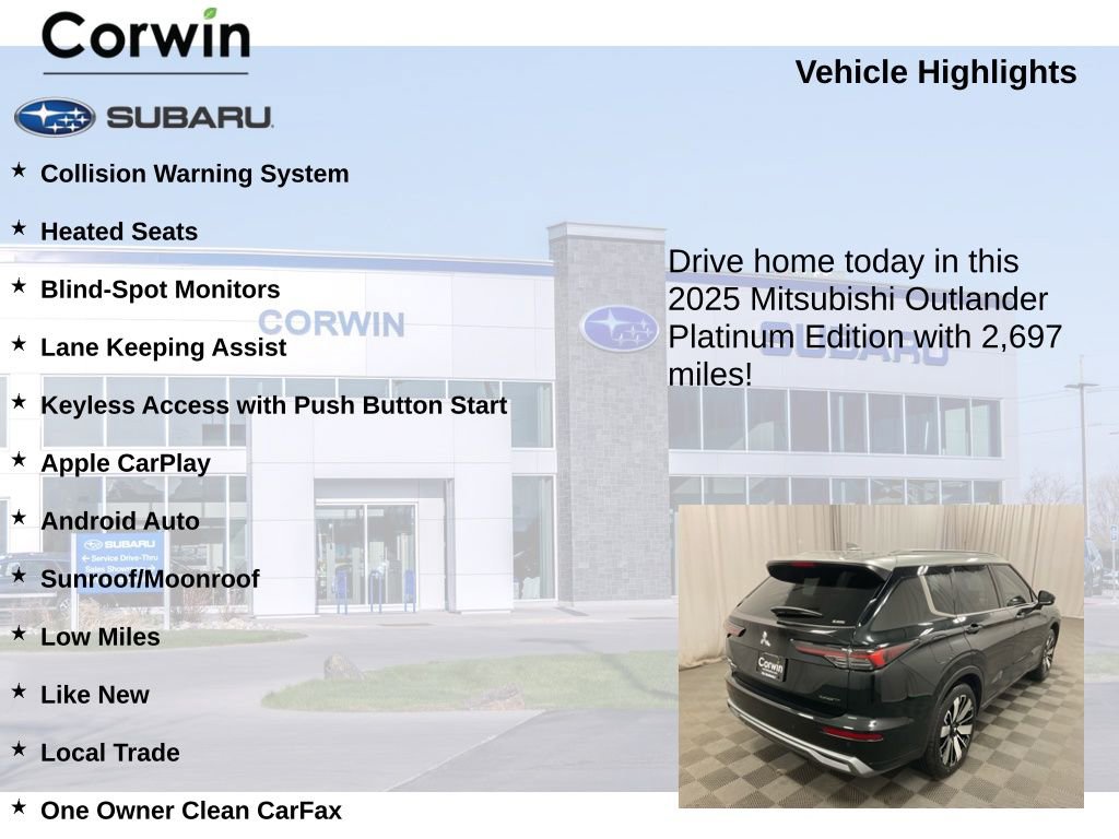 Used 2025 Mitsubishi Outlander AWD image 6