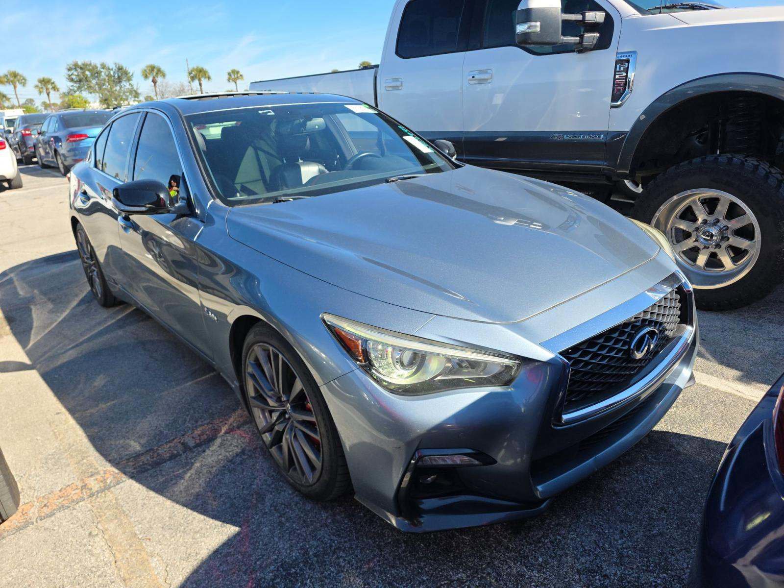 Used 2018 INFINITI Q50 Red Sport 400 w/ Sensory Package (Sport) image 1
