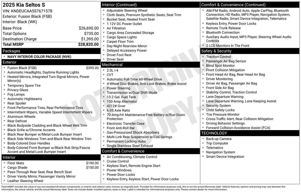 Used 2025 Kia Seltos S image 31