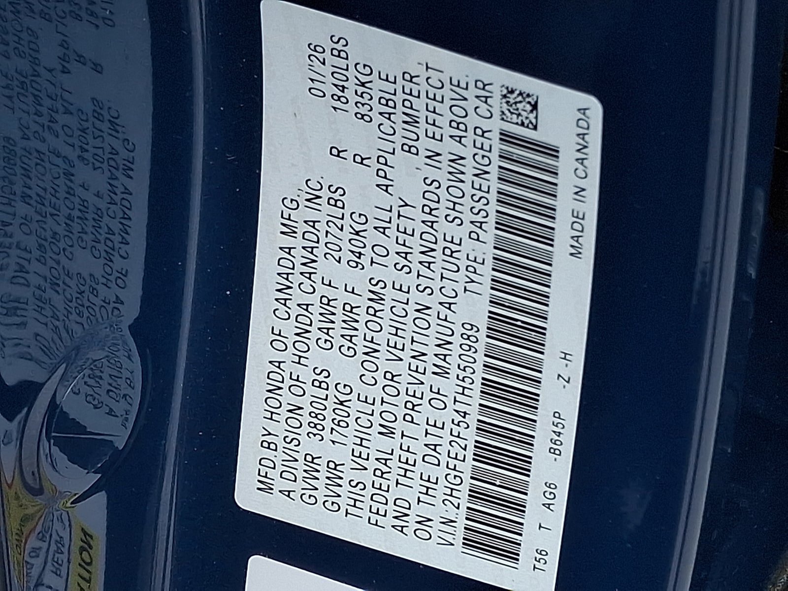 Certified 2026 Honda Civic Sport image 26