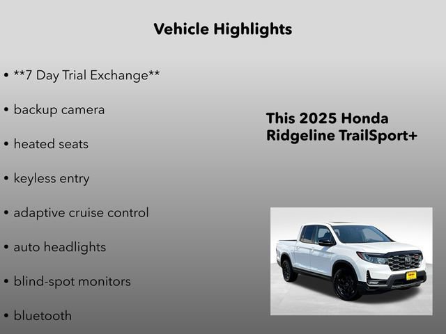 New 2025 Honda Ridgeline TrailSport+ image 5