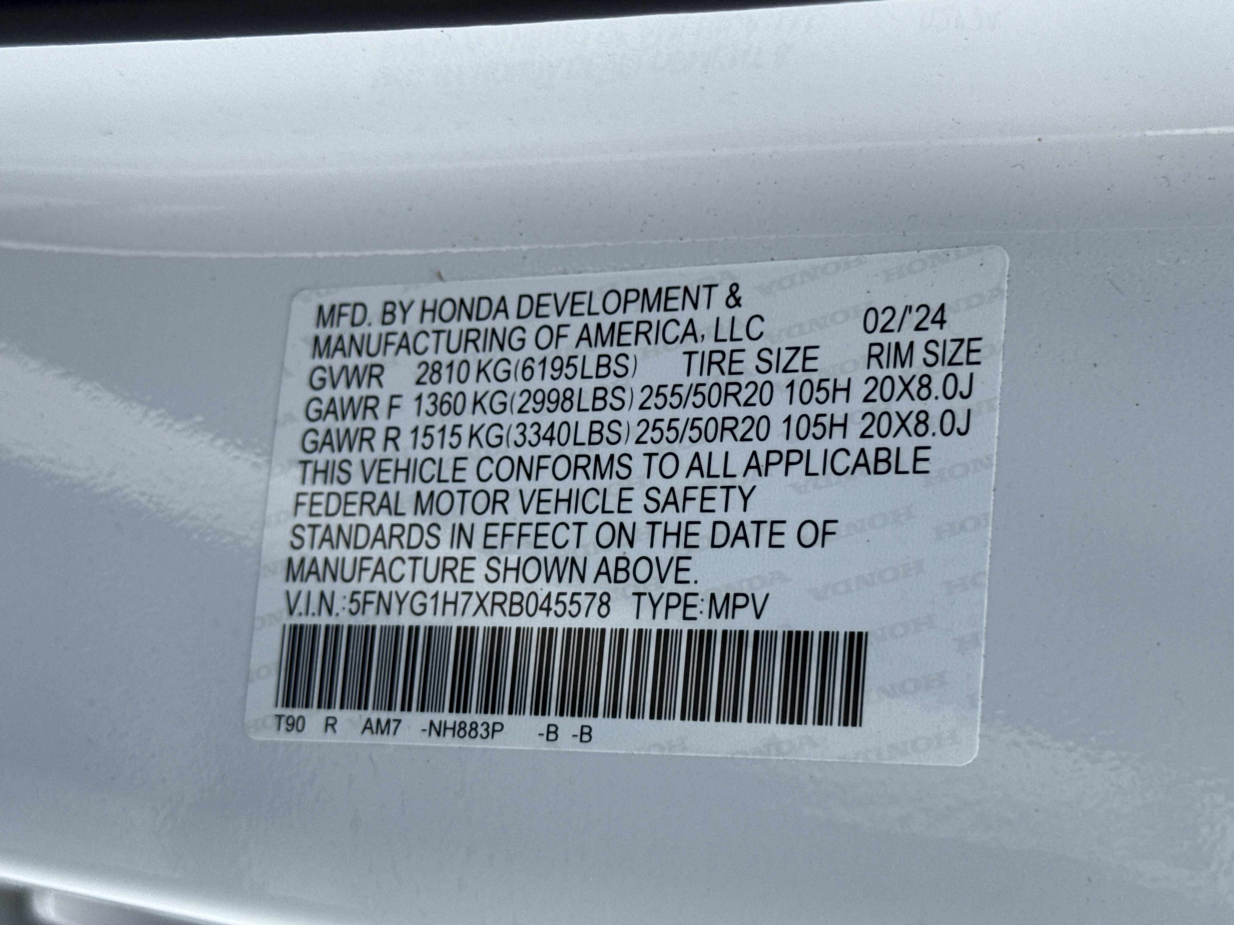 Certified 2024 Honda Pilot Touring image 44