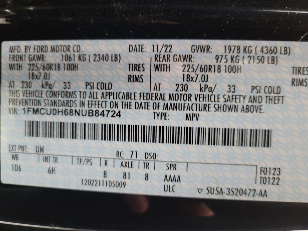 Used 2022 Ford Escape SEL FWD image 33