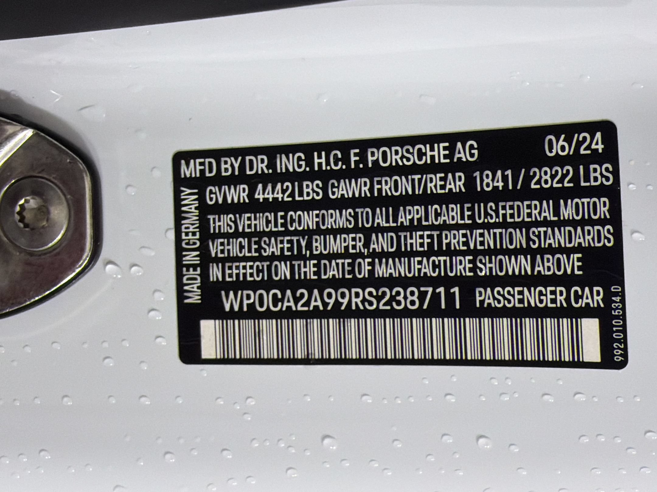 Certified 2024 Porsche 911 Carrera RWD image 28
