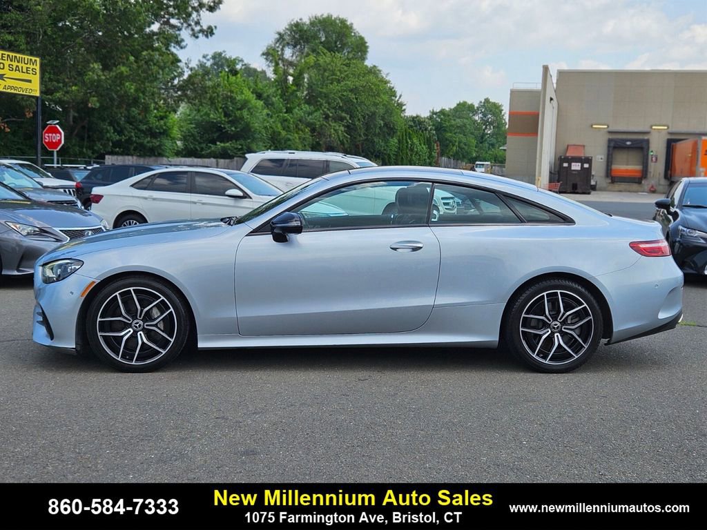 Used 2021 Mercedes-Benz E 450 4MATIC Coupe w/ AMG Line image 2