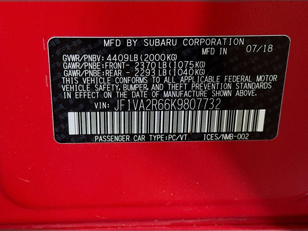 Used 2019 Subaru WRX STI AWD/4WD image 39