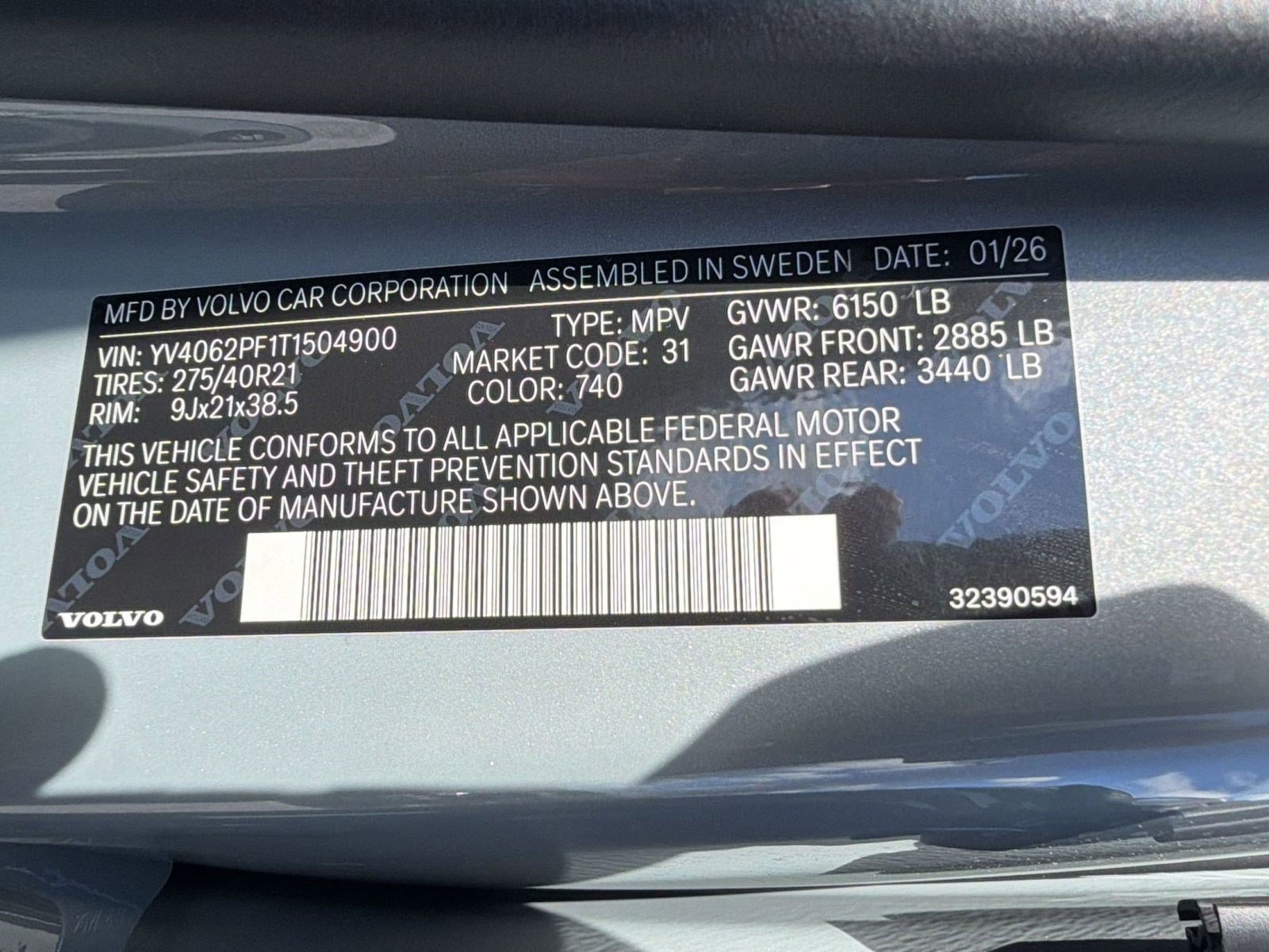 New 2026 Volvo XC90 B6 Ultra w/ Protection Package AWD/4WD image 21